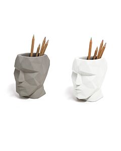 Zementkopf Stifthalter Schreibtisch-Organizer