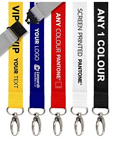 Personalised Lanyards Flat Polyester